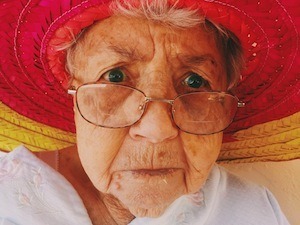 Get the picture? - photo of pensioner in glasses