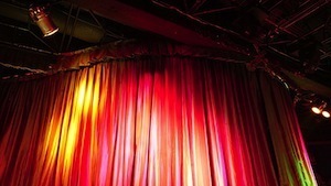 Do what I mean, not what I say - photo of theatre curtains