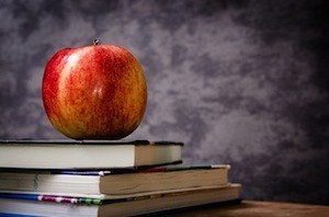 Making your notes memorable Photo of apple and books