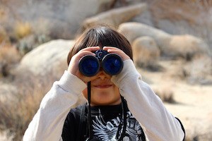 Inny or outy? Which way's your attention facing? Photo of binoculars