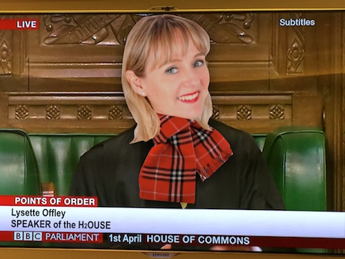 Order! Got a new job! Photo of Lysette Offley - Speaker of the house