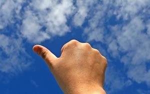 Positive psychology? Are you sure? - photo of a thumbs up