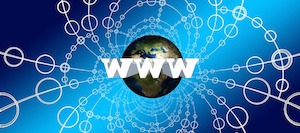 Not waving, but drowning - image of world wide web