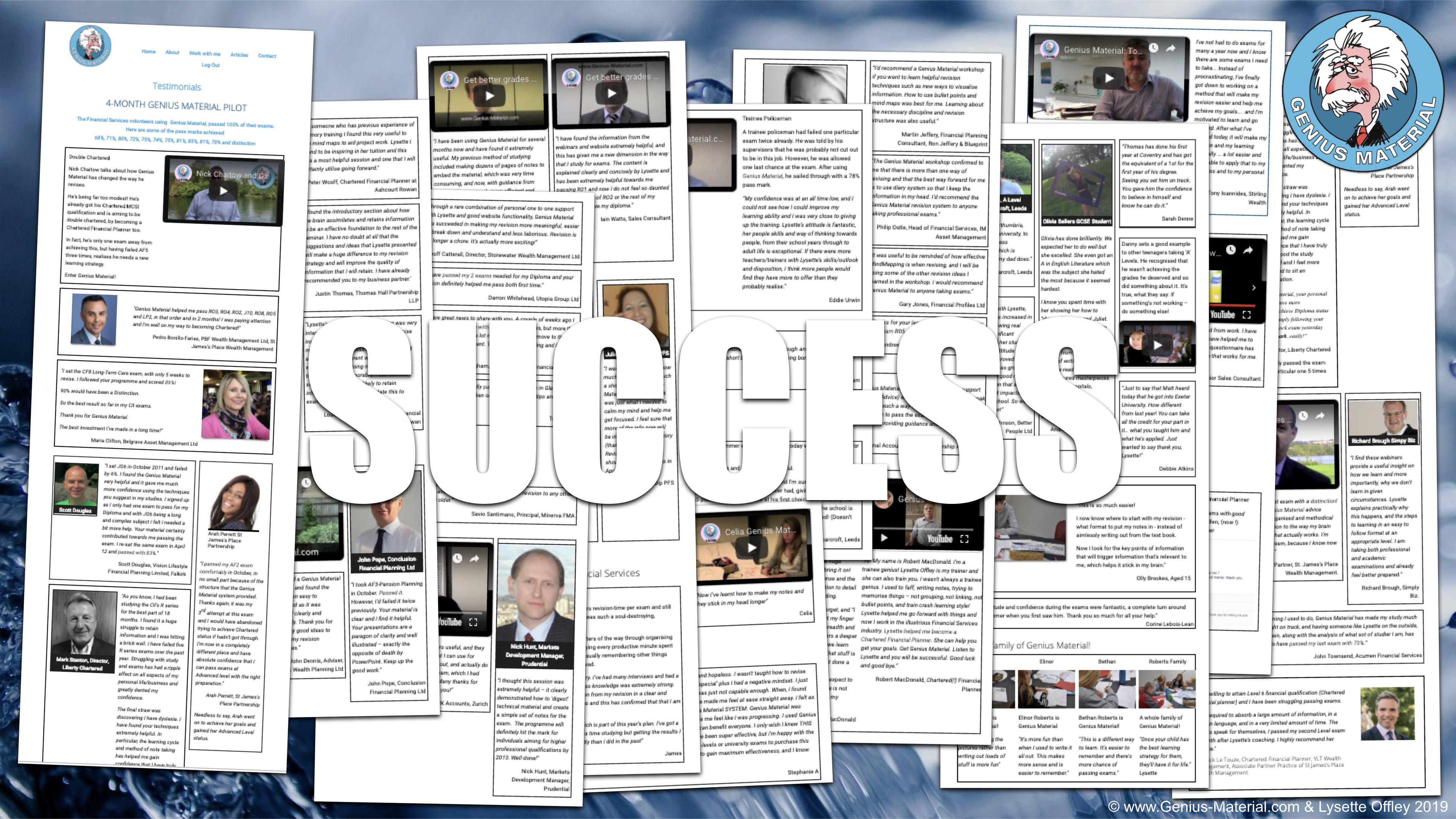 pass Diploma and Chartered Financial exams - success stories