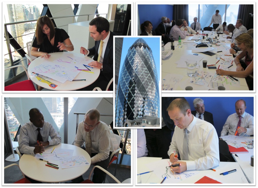 Mind Mapping workshop at the Gherkin, London 14.09.11